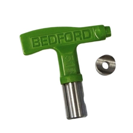 Bedford Precision Parts Fine Finish Airless Spray Tip 518, Replaces Graco FF5-518, 0.018in Tip Size, 10in Spray Pattern 33-6518